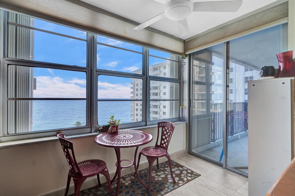 4280 Galt Ocean Drive, Unit 10A Fort Lauderdale, FL 33308 - Photo 13 of 36 a dining room with furniture and window
