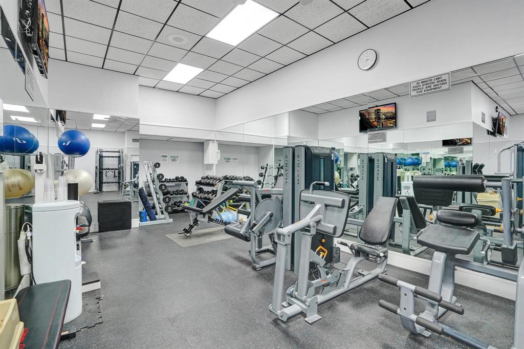 4280 Galt Ocean Drive, Unit 10A Fort Lauderdale, FL 33308 - Photo 28 of 36 a view of a room with gym equipment
