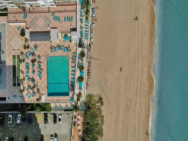 a view of beach and ocean