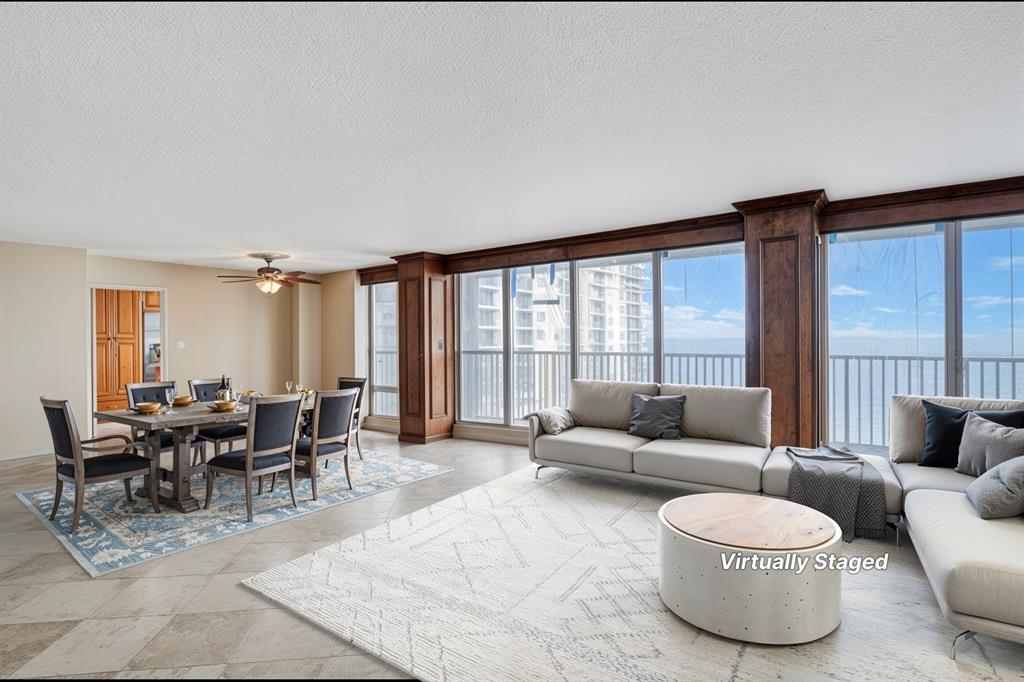 4280 Galt Ocean Drive, Unit 10A Fort Lauderdale, FL 33308 - Photo 7 of 36 a living room with furniture and a large window