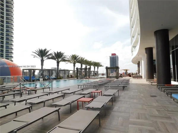 a view of outdoor space with seating area