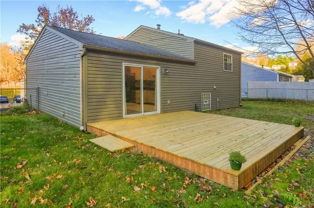 a backyard of a house