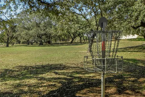 a view of a large yard with a large tree