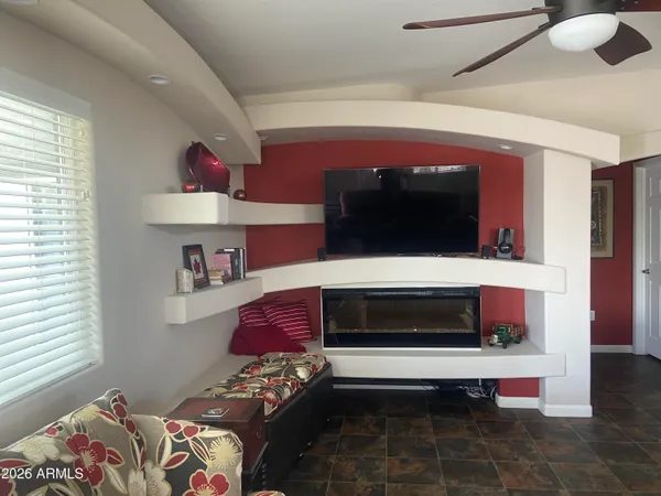 a house view with a outdoor space