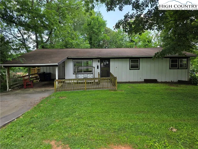 a house view with a garden space