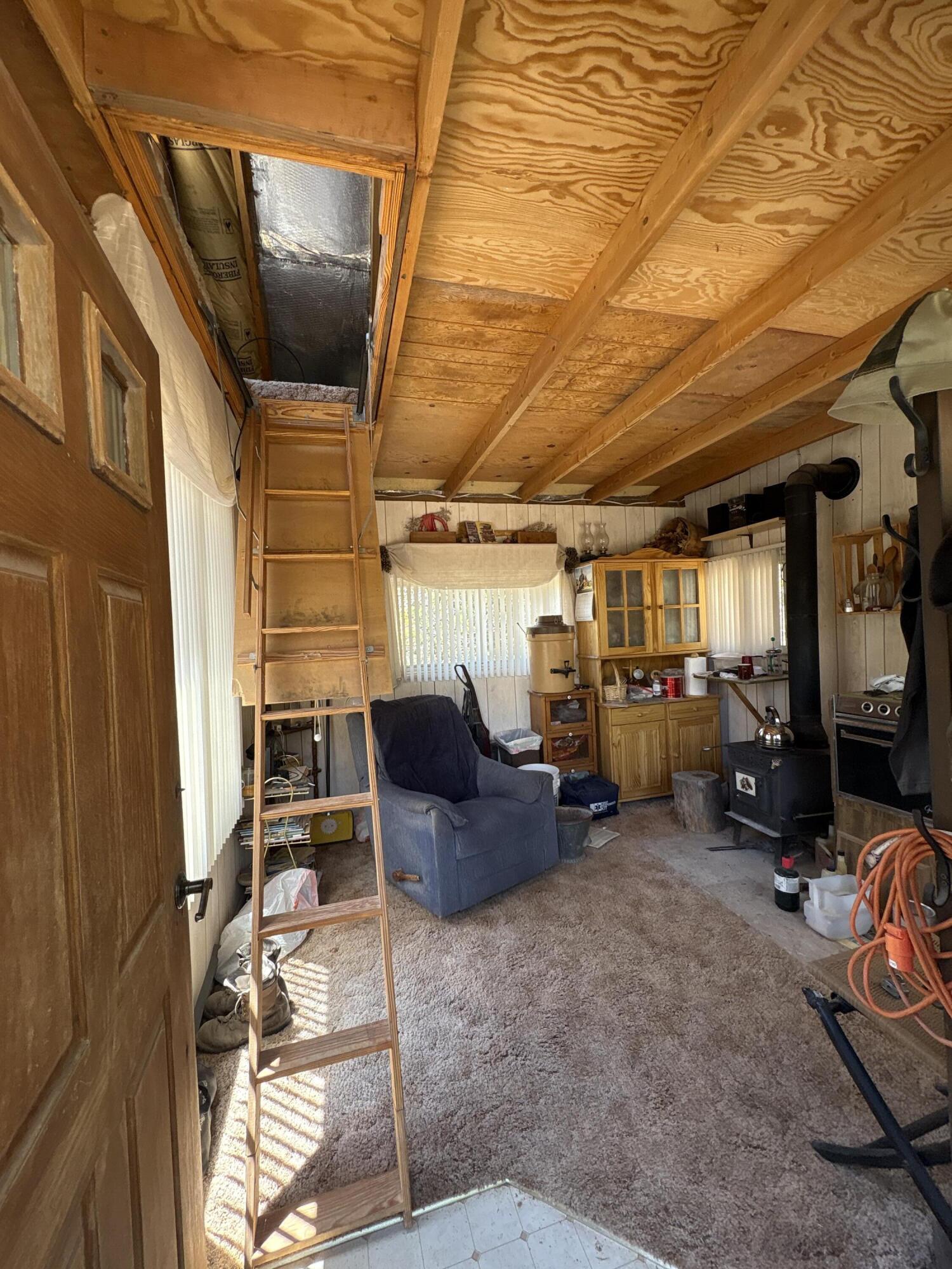 5 North Box Cyn Road Springdale, UT 84767 - Photo 4 of 36 04 Cabin Family Room & Loft Bedroom Abov