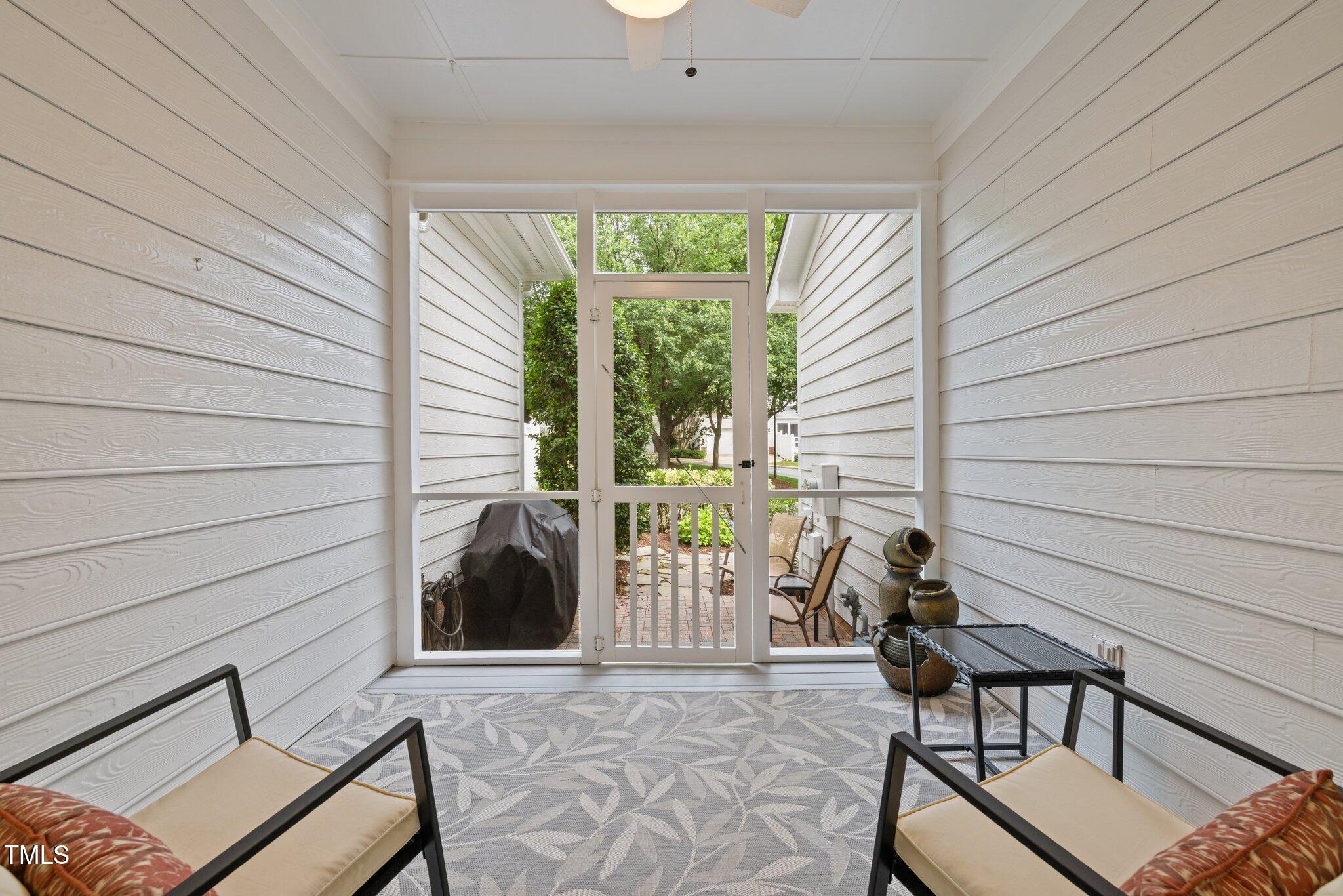 3902 Stags Leap Circle Raleigh, NC 27612 - Photo 36 of 53 a view of two chairs in the balcony