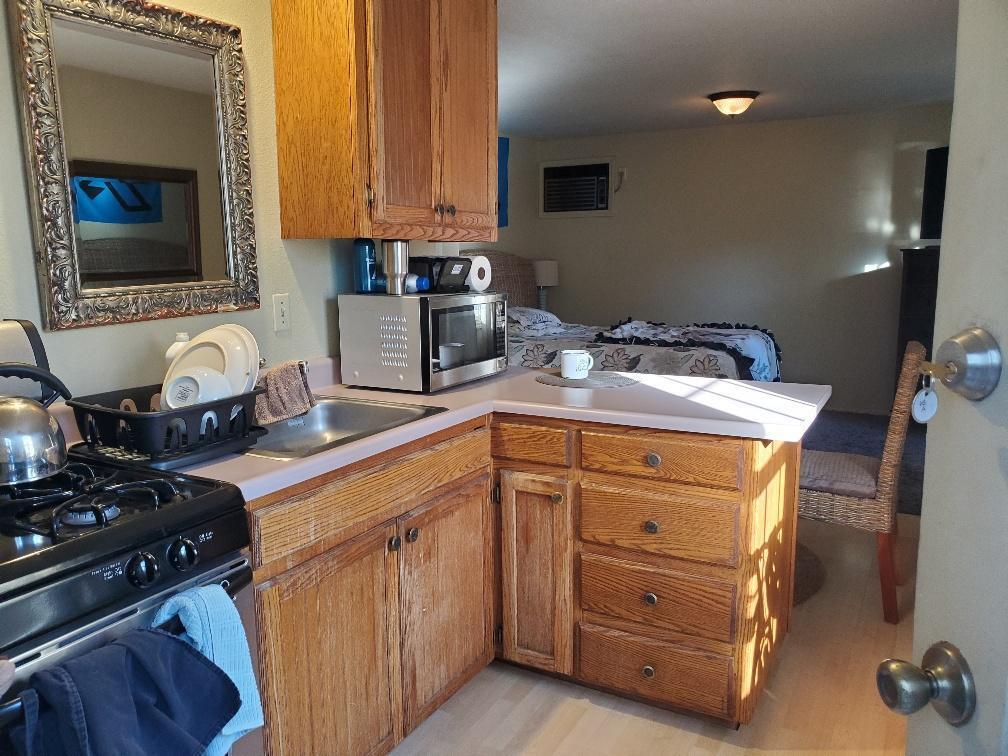 75 Wimer Street Ashland, OR 97520 - Photo 44 of 44 a kitchen with a stove and a microwave