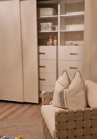 a view of a workspace with furniture