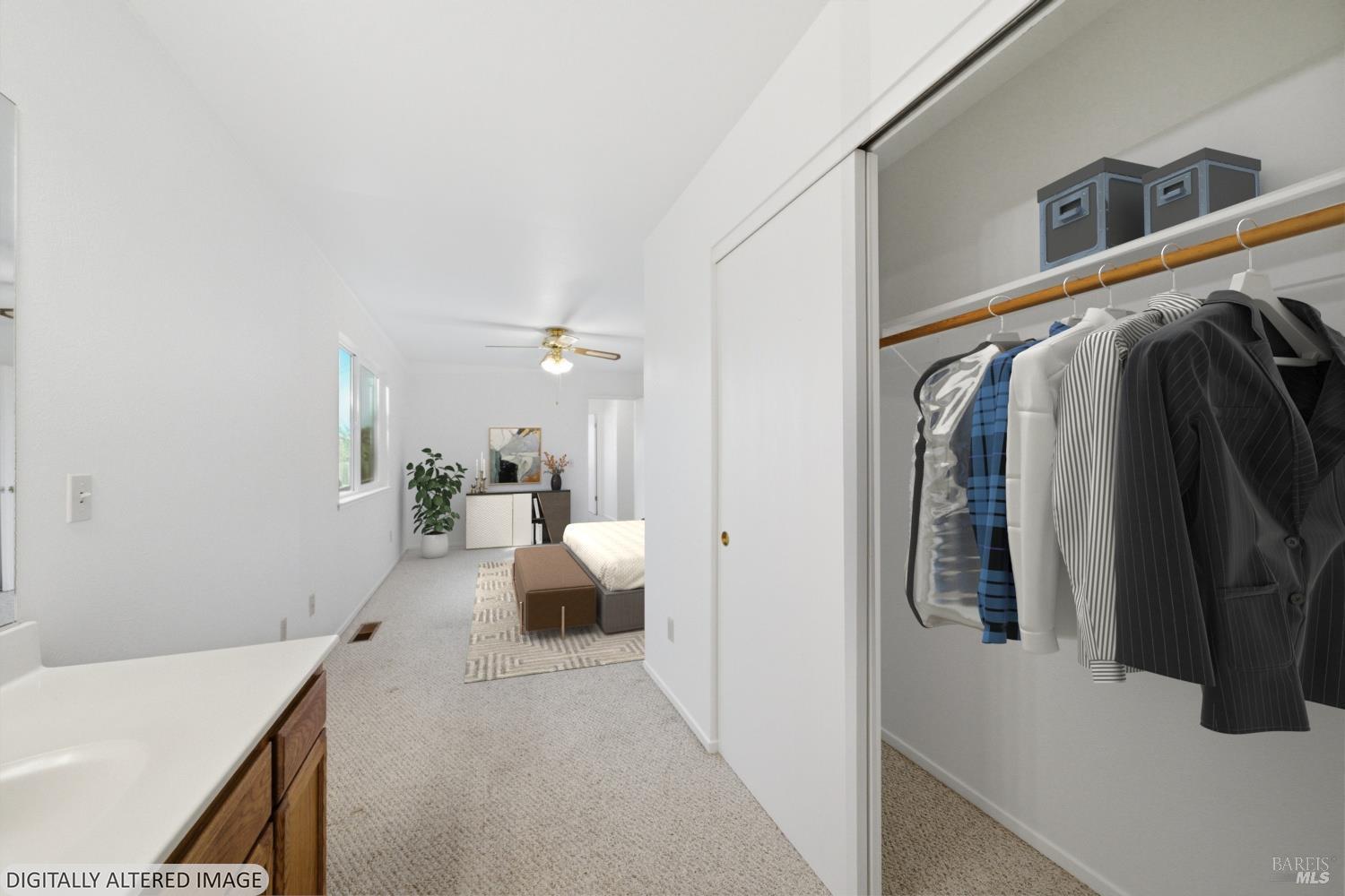 2654 Edison Street Graton, CA 95444 - Photo 17 of 63 a living room with furniture and a walk in closet
