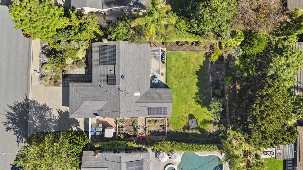147 Witham Road Encinitas, CA 92024 - Photo 2 of 47 an aerial view of a house with a garden