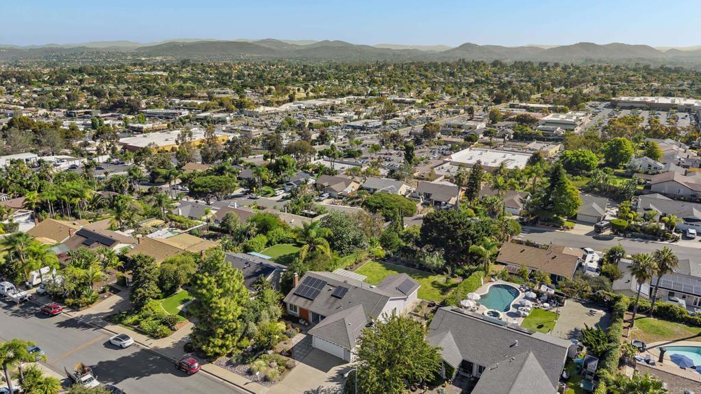 147 Witham Road Encinitas, CA 92024 - Photo 45 of 47 an aerial view of residential houses with outdoor space and trees