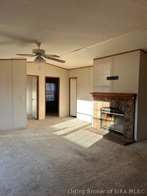 9078 South Becks Mill Road Fredericksburg, IN 47120 - Photo 6 of 27 Living Room with Fireplace