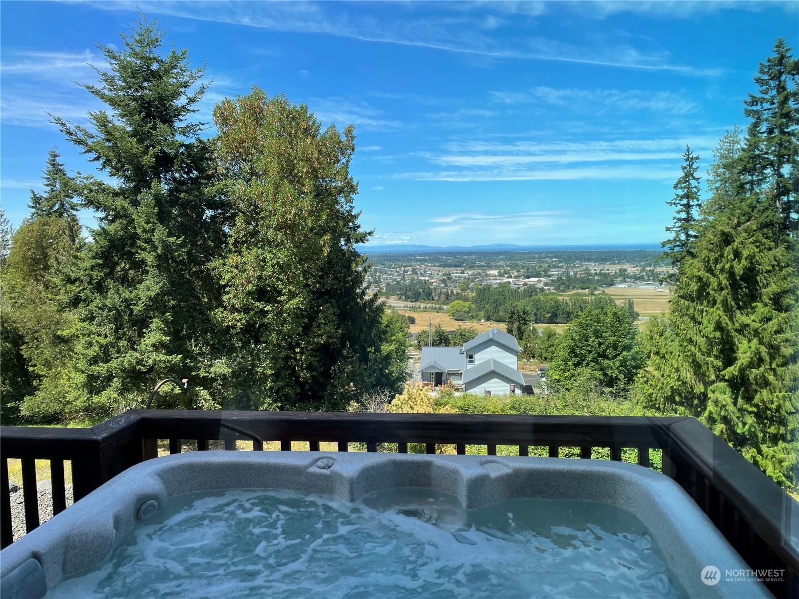 522 Fox Hollow Road Sequim, WA 98382 - Photo 34 of 40 a view of swimming pool from a balcony