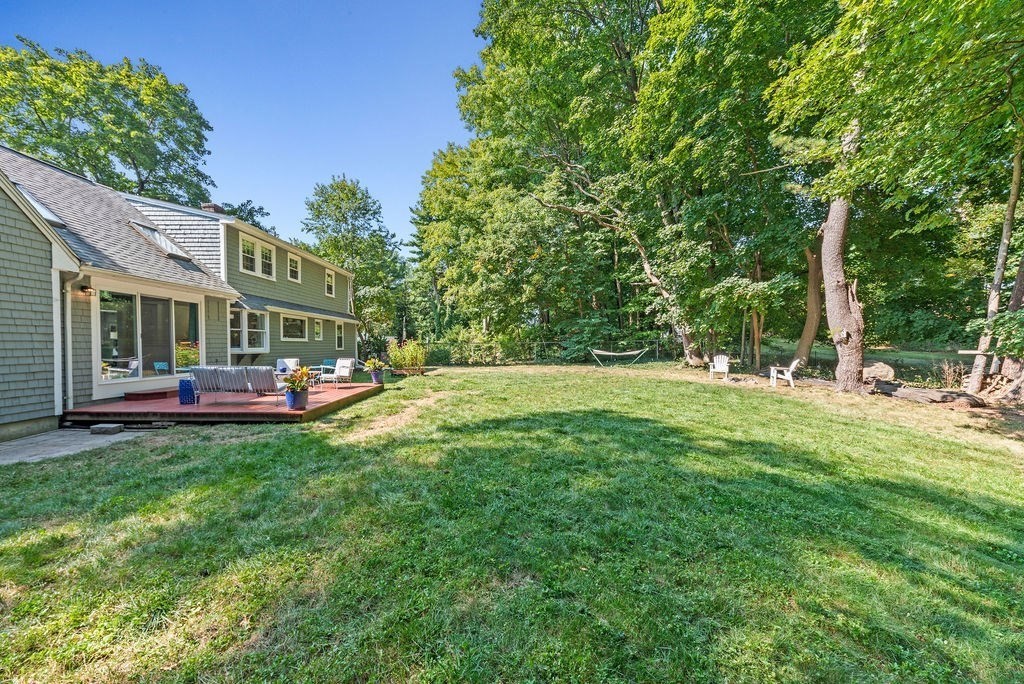 100 Circle Drive Wrentham, MA 02093 - Photo 40 of 42 a view of outdoor space with deck and yard
