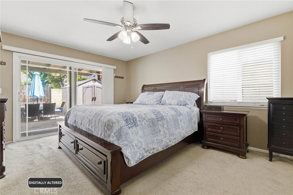 1935 West Chanticleer Road Anaheim, CA 92804 - Photo 14 of 33 Primary bedroom w/access to relaxing Backyard