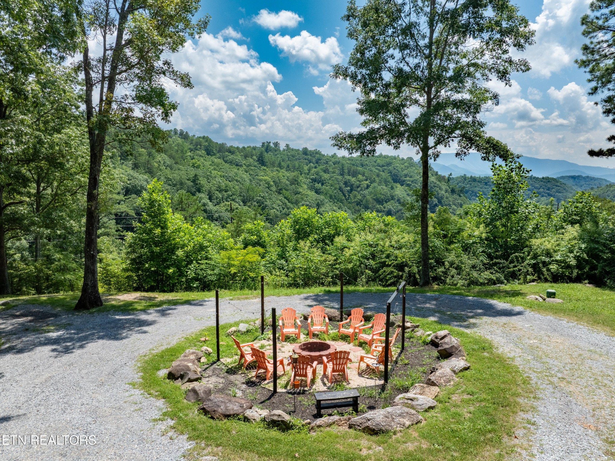 0 Lot 3r Wears Valley Road Townsend, TN 37882 - Photo 27 of 38 a view of a chair and fire pit in the middle of a yard