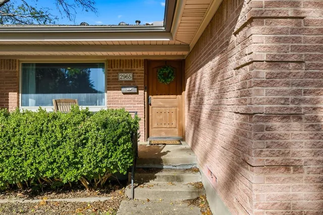 a view of a door of the house