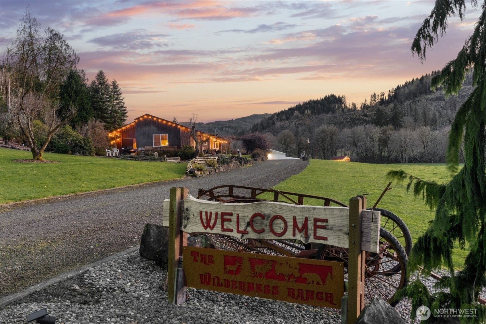 65 Wilderness Road Oakville, WA 98568 - Photo 1 of 40 a view of a street with sign board