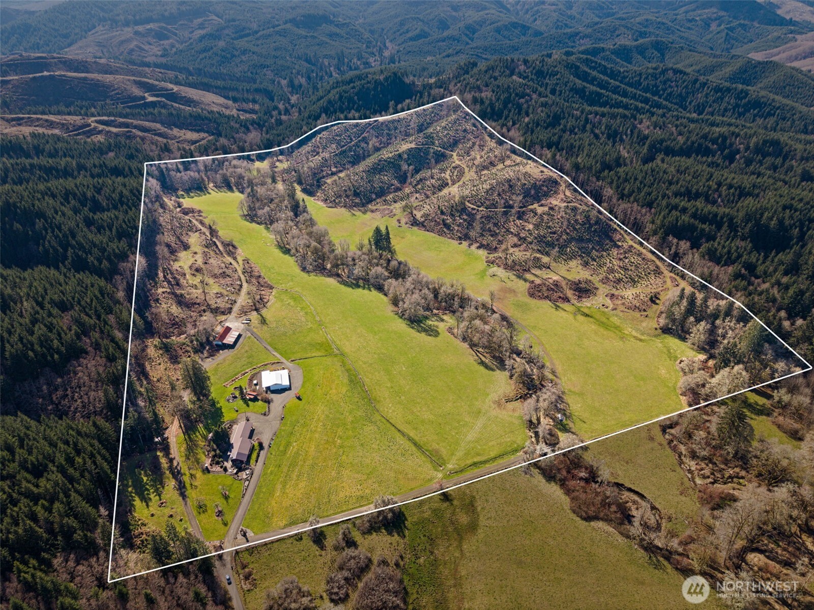 65 Wilderness Road Oakville, WA 98568 - Photo 4 of 40 a bird view of a house