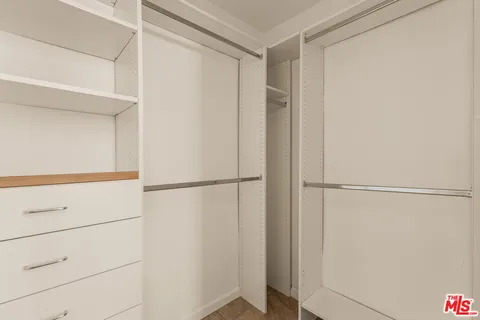 a view of a closet