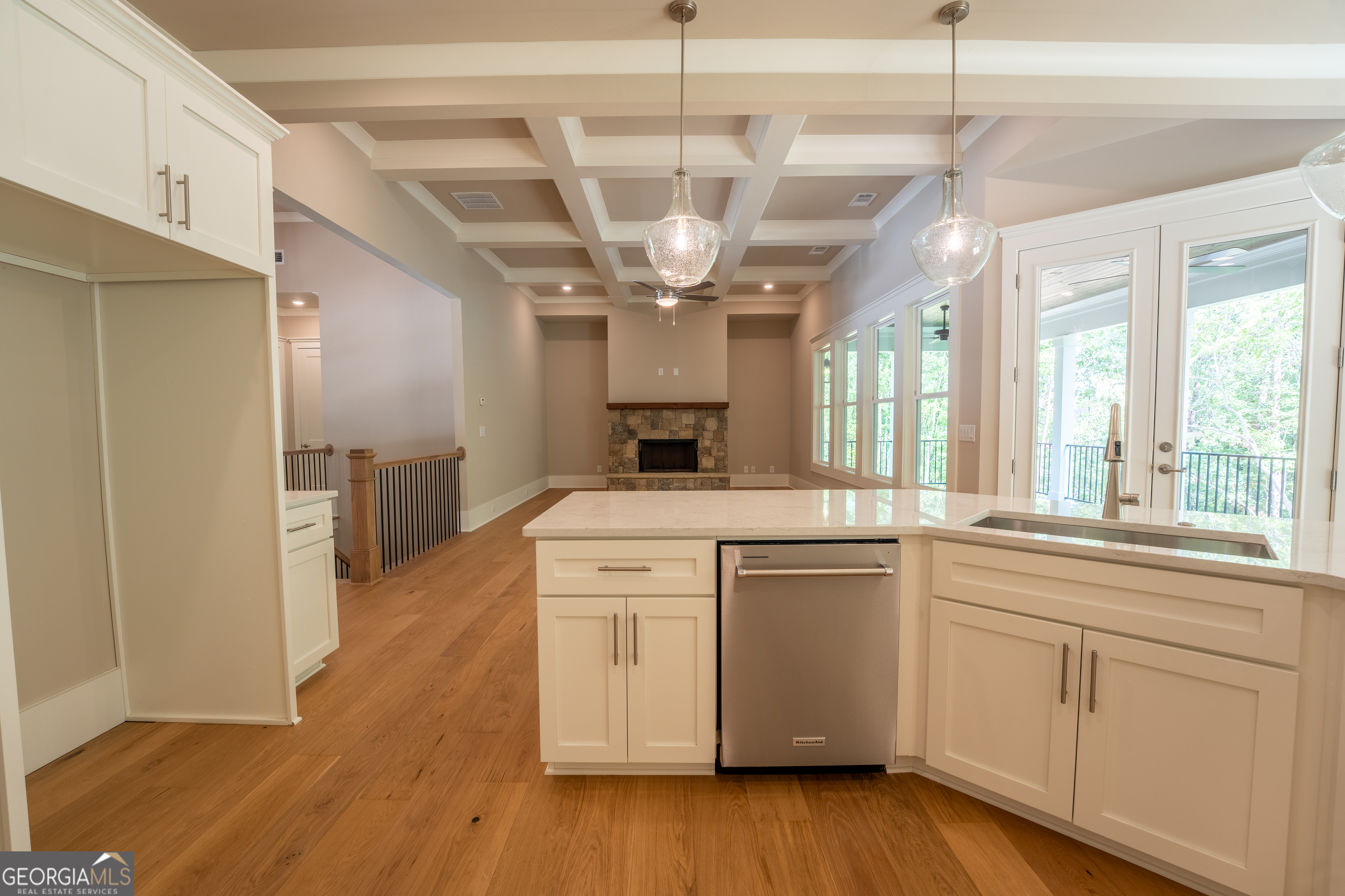 120 Fall Pippin Court Clarkesville, GA 30523 - Photo 14 of 65 a kitchen with stainless steel appliances granite countertop a stove and a refrigerator