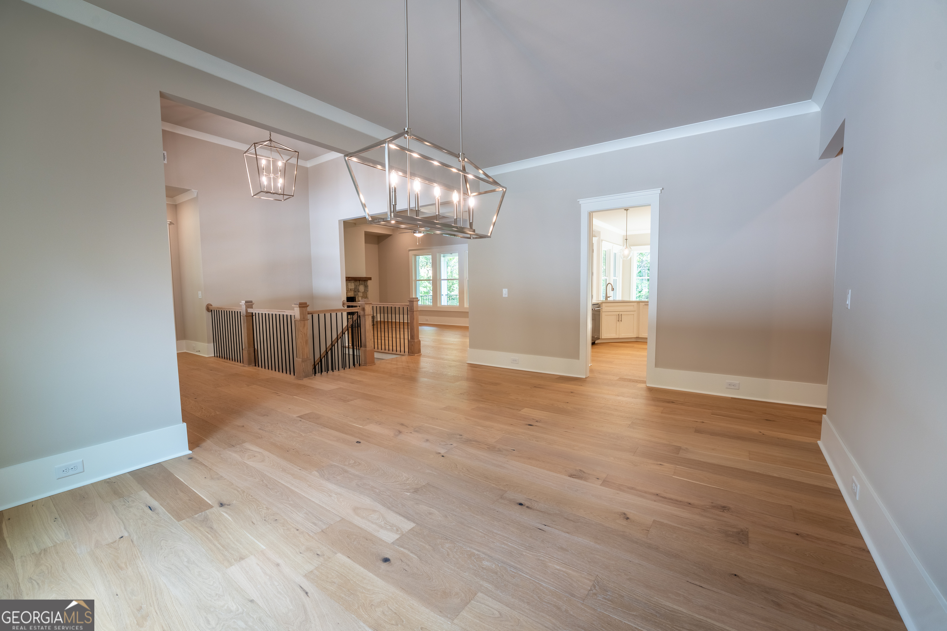 120 Fall Pippin Court Clarkesville, GA 30523 - Photo 23 of 65 a view of a livingroom with furniture and a chandelier