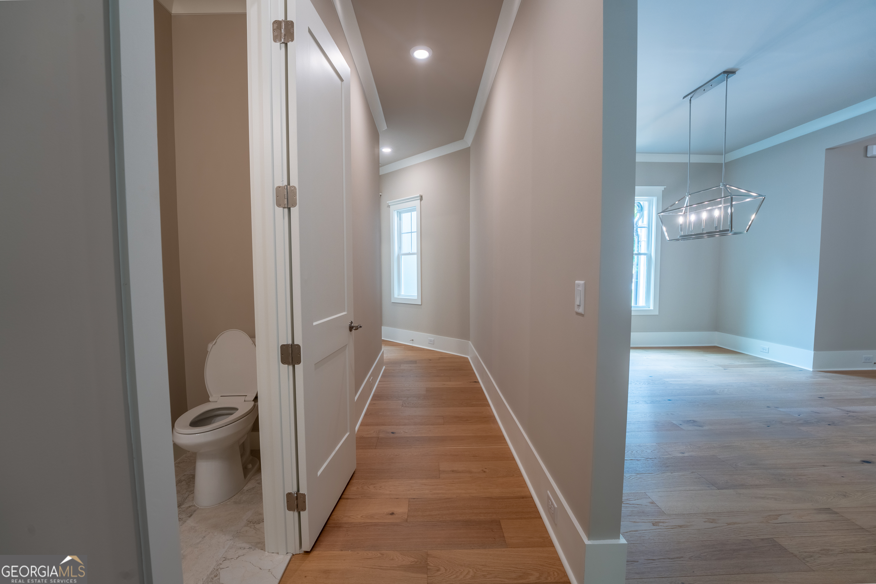 120 Fall Pippin Court Clarkesville, GA 30523 - Photo 24 of 65 a view of a hallway and a livingroom with a gallery