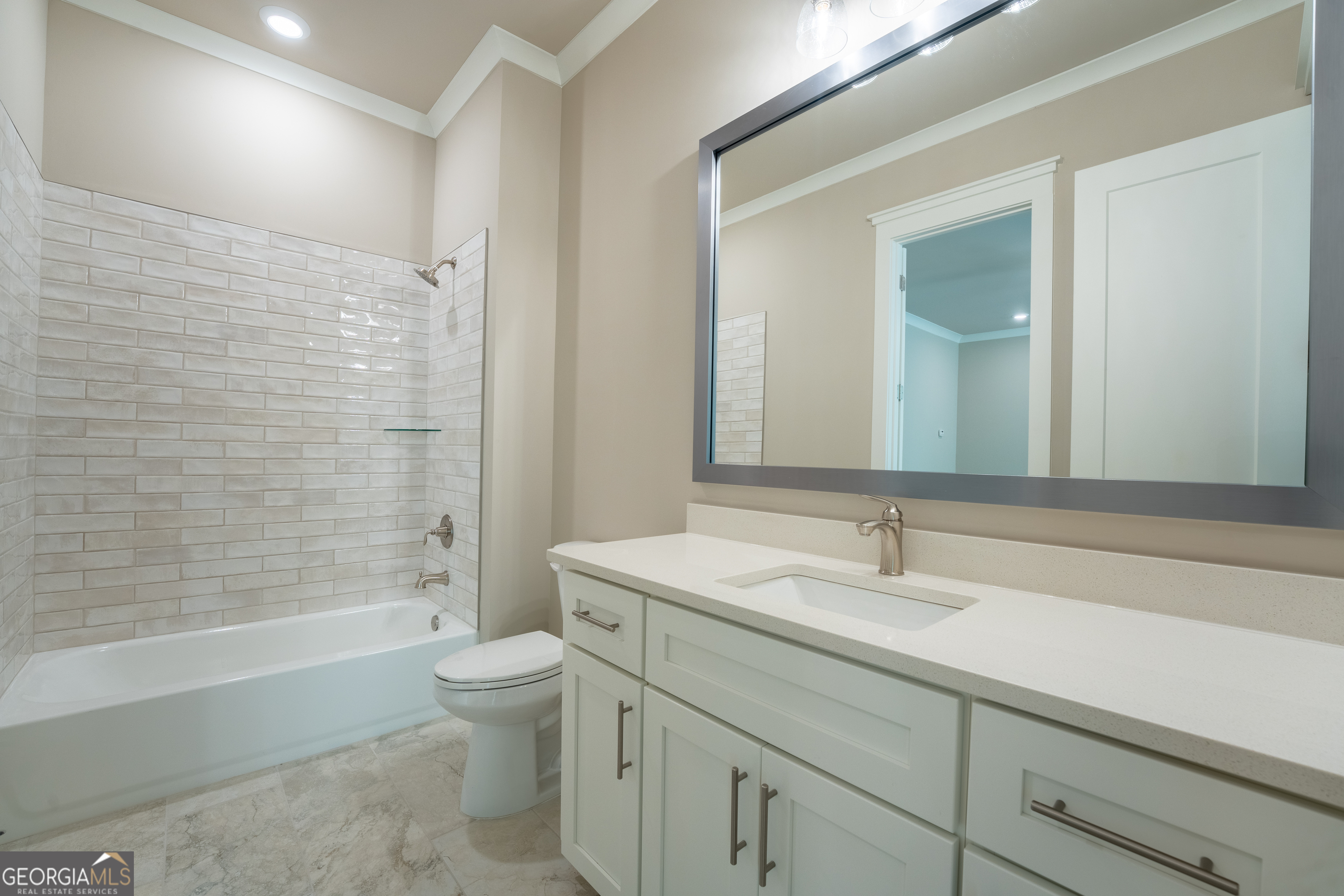 120 Fall Pippin Court Clarkesville, GA 30523 - Photo 53 of 65 a bathroom with a sink a toilet and shower