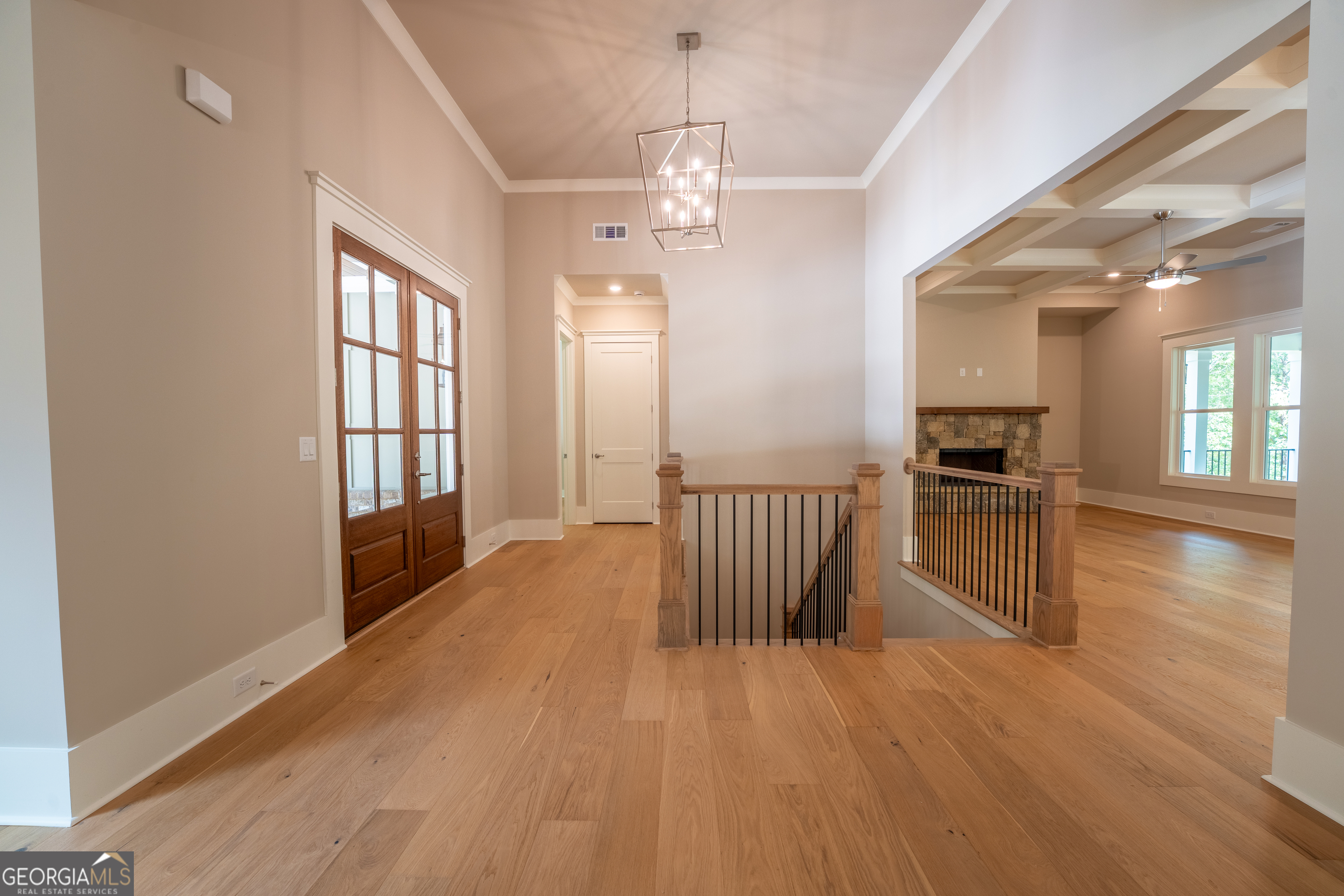 120 Fall Pippin Court Clarkesville, GA 30523 - Photo 8 of 65 wooden floor in an empty room with a window