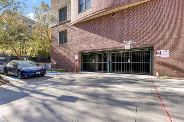 a car parked in front of a house