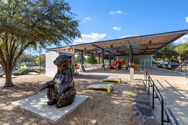 a view of road with trees