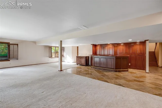 a view of a livingroom with a fireplace