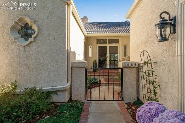 a front view of a house