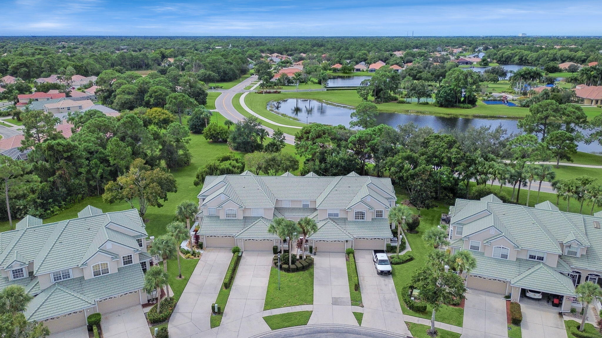 1583 Southwest Harbour Isles Circle, Unit 57 Port St. Lucie, FL 34986 - Photo 2 of 33 Aerial Front