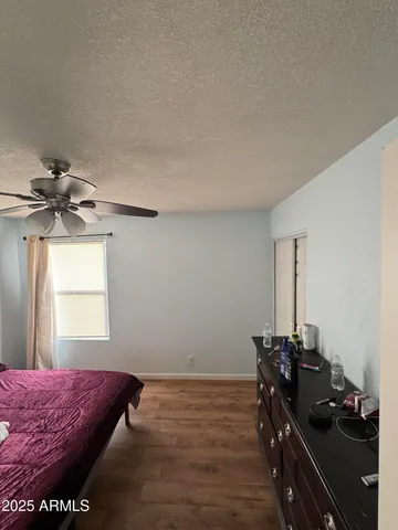 a bed room with a bed