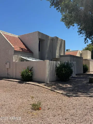a backyard of a house
