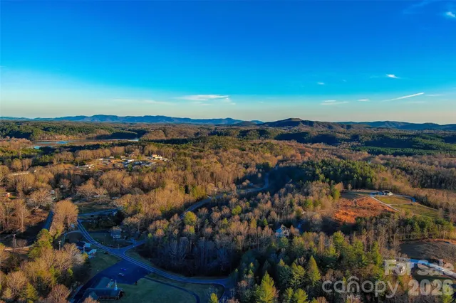 a view of city and mountain