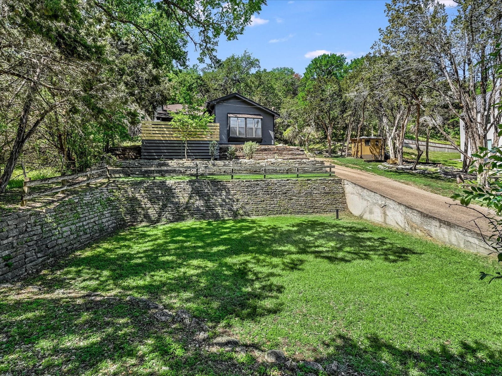 2712 Geronimo Trail Austin, TX 78734 - Photo 24 of 31 a view of a house with a yard