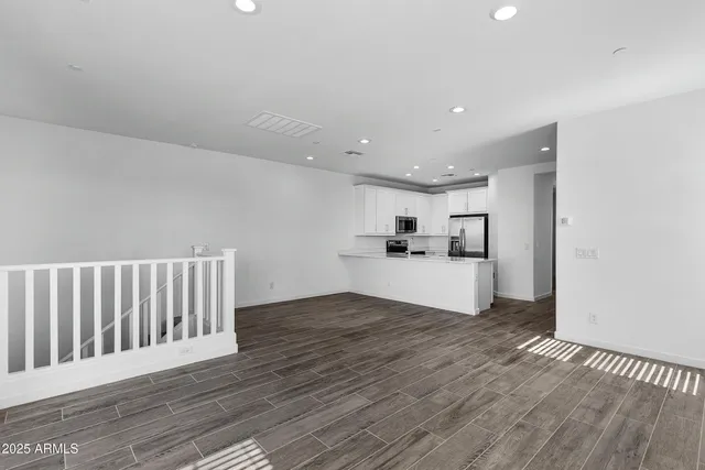 a view of a city from a balcony