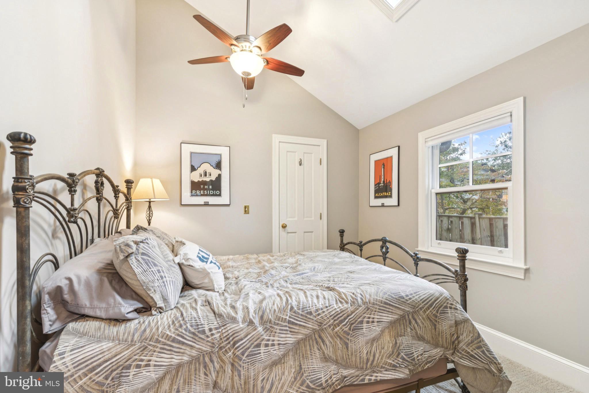 9 Tolson Street Annapolis, MD 21401 - Photo 35 of 82 Main Level Guest Bed w/ vaulted ceiling & skylight