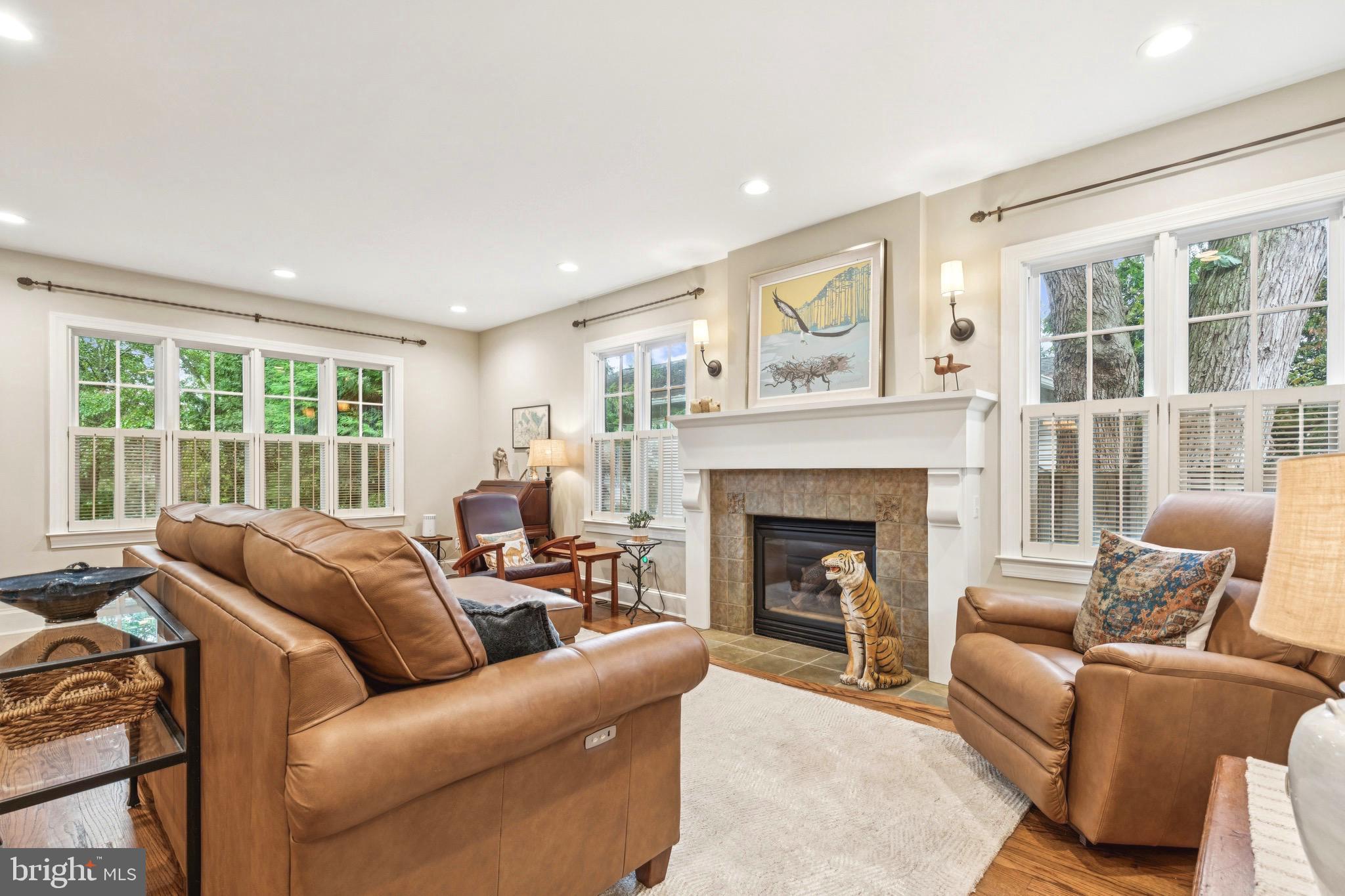 9 Tolson Street Annapolis, MD 21401 - Photo 8 of 82 a living room with furniture and a fireplace