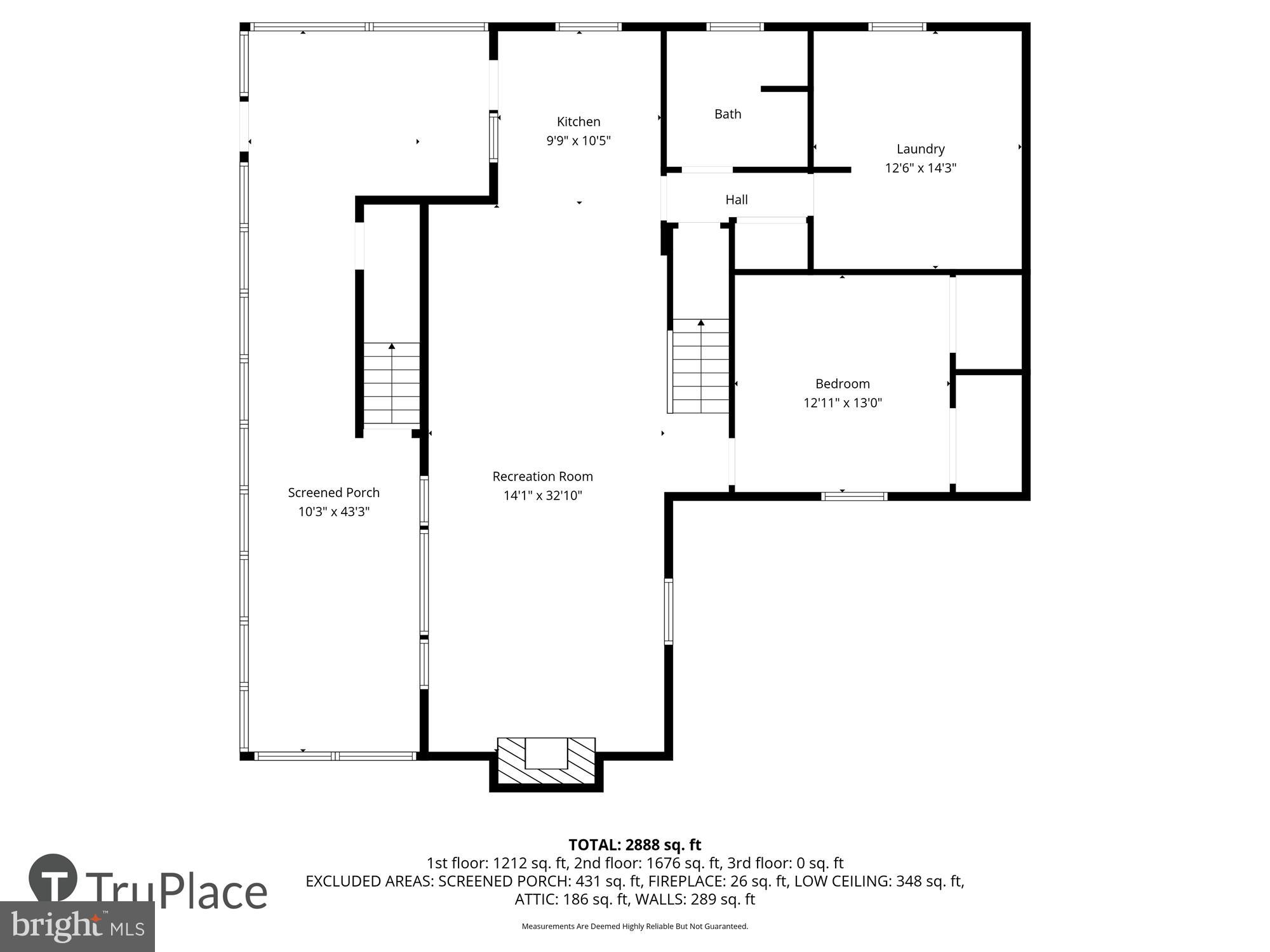 510 Hilltop Lane Riva, MD 21140 - Photo 72 of 87 Lower Level (Labels & Measurements)