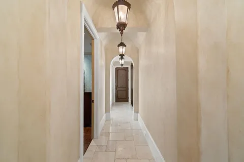 a view of a lake with a mountain in the background