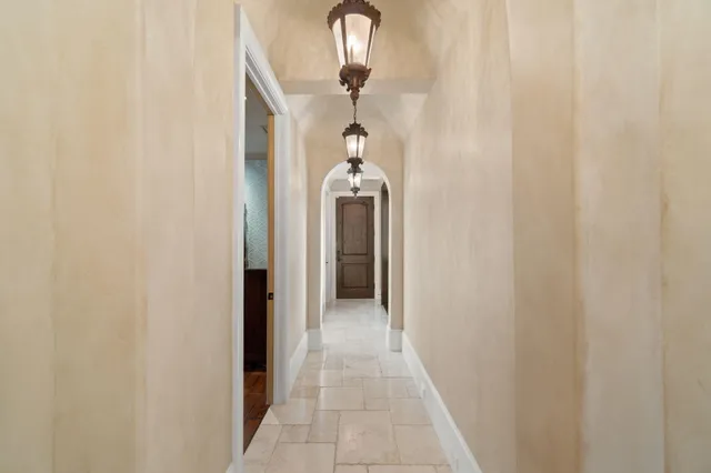 a view of a lake with a mountain in the background