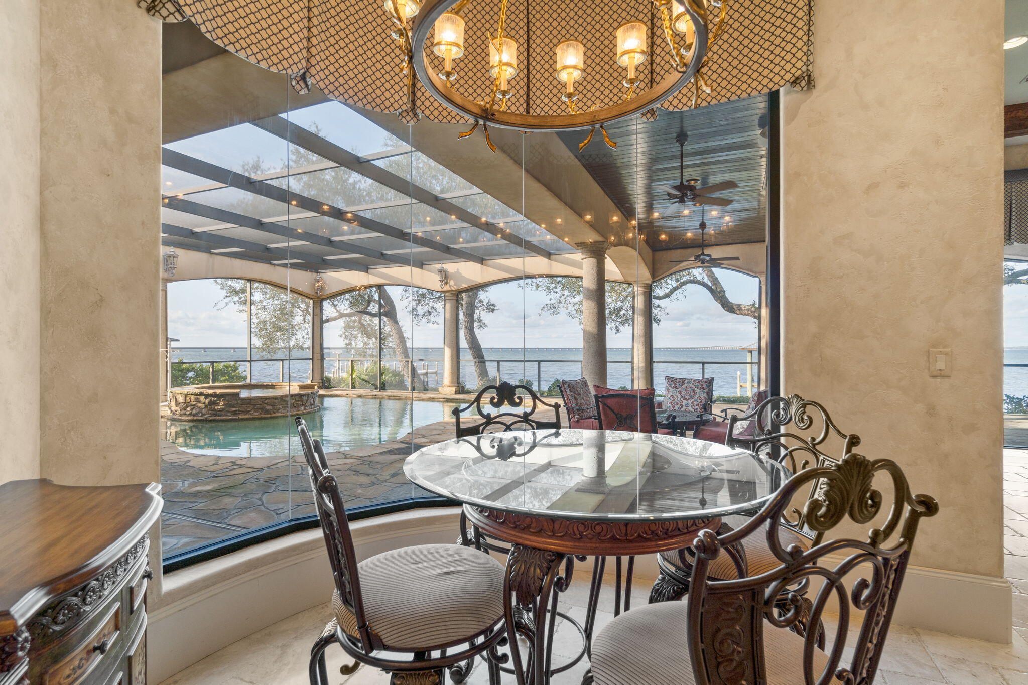 456 Captains Circle Destin, FL 32541 - Photo 26 of 85 a view of a dining room with furniture window and outside view