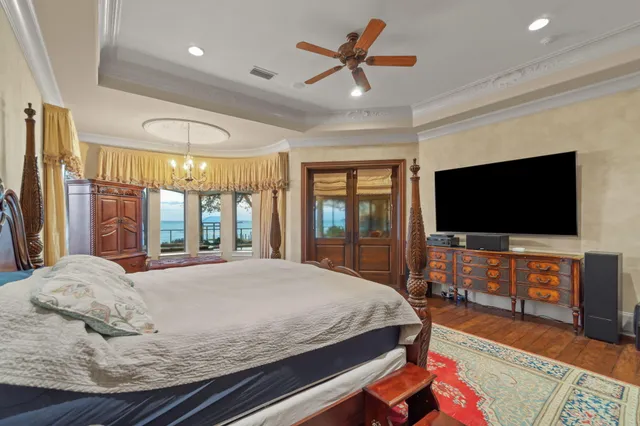 a view of swimming pool with outdoor seating