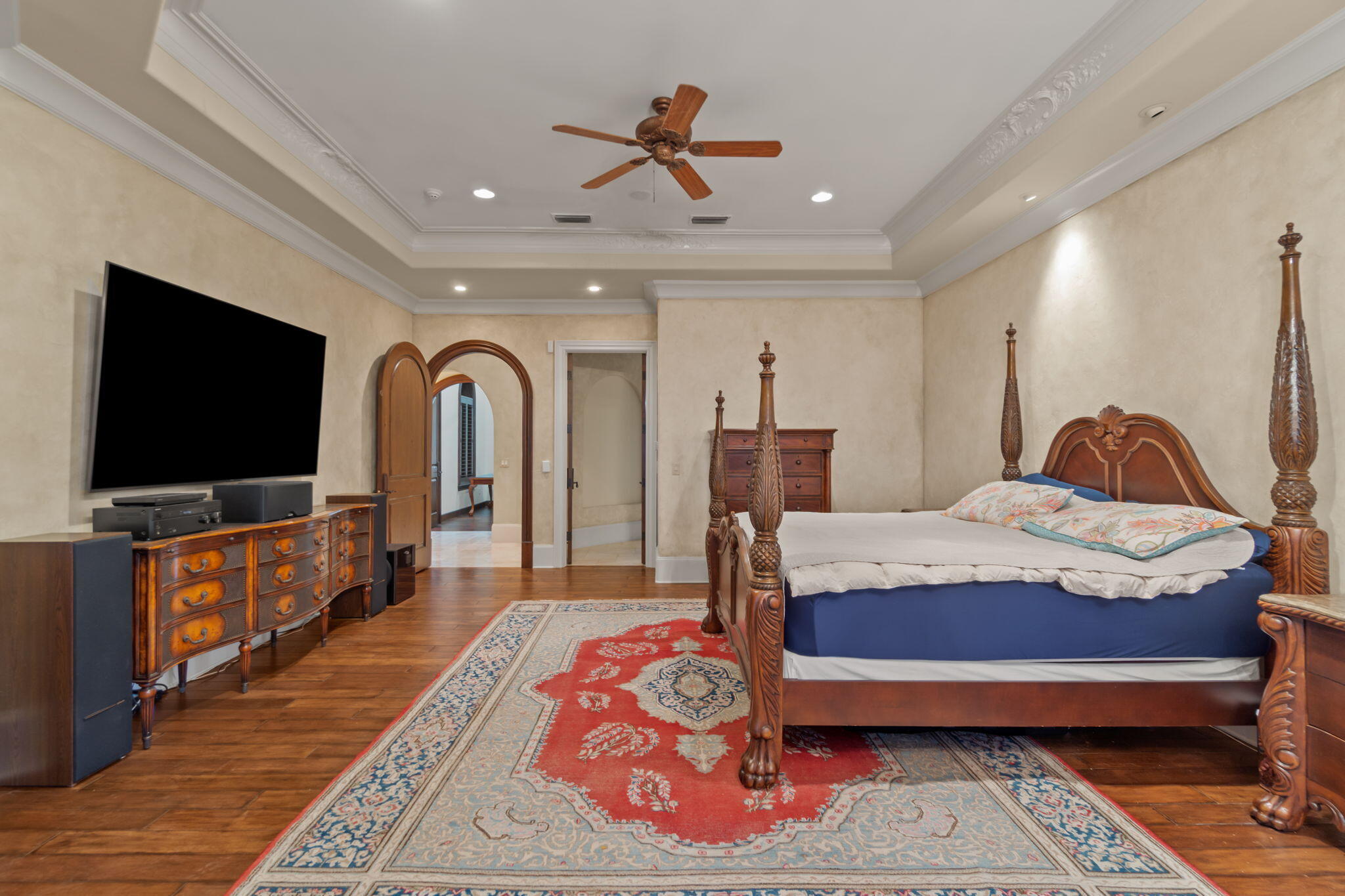 456 Captains Circle Destin, FL 32541 - Photo 40 of 85 a bedroom with a bed and a flat screen tv