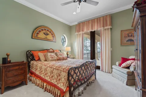 a view of a bench in a backyard