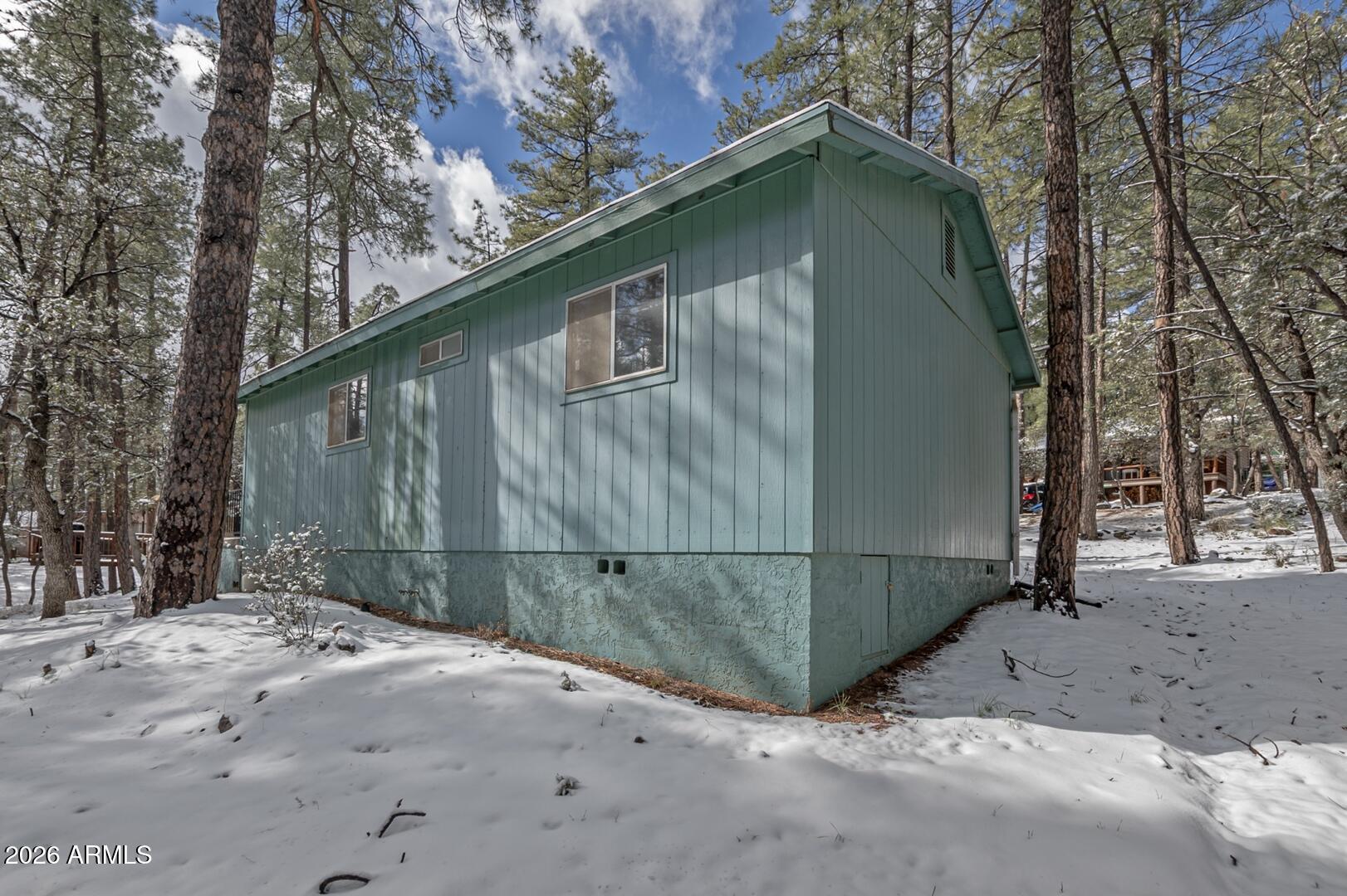 3741 Cochise Lane Pine, AZ 85544 - Photo 19 of 21 a backyard of a house with lots of green space